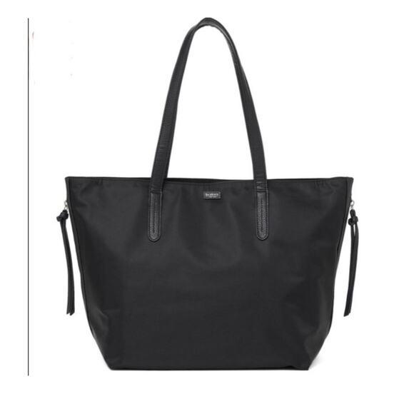 NWT Botkier New York Black Nylon Zipper Accent Tote Bag - Picture 1 of 6